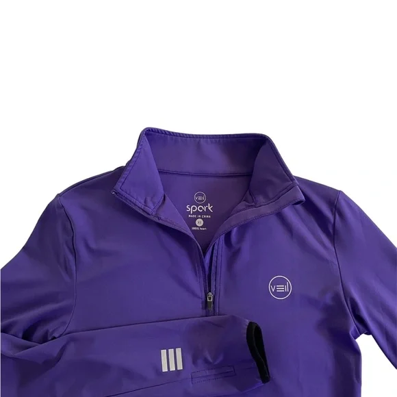 Veil Spark Half-Zip Activewear Tunic Sz XS - Picture 4 of 6
